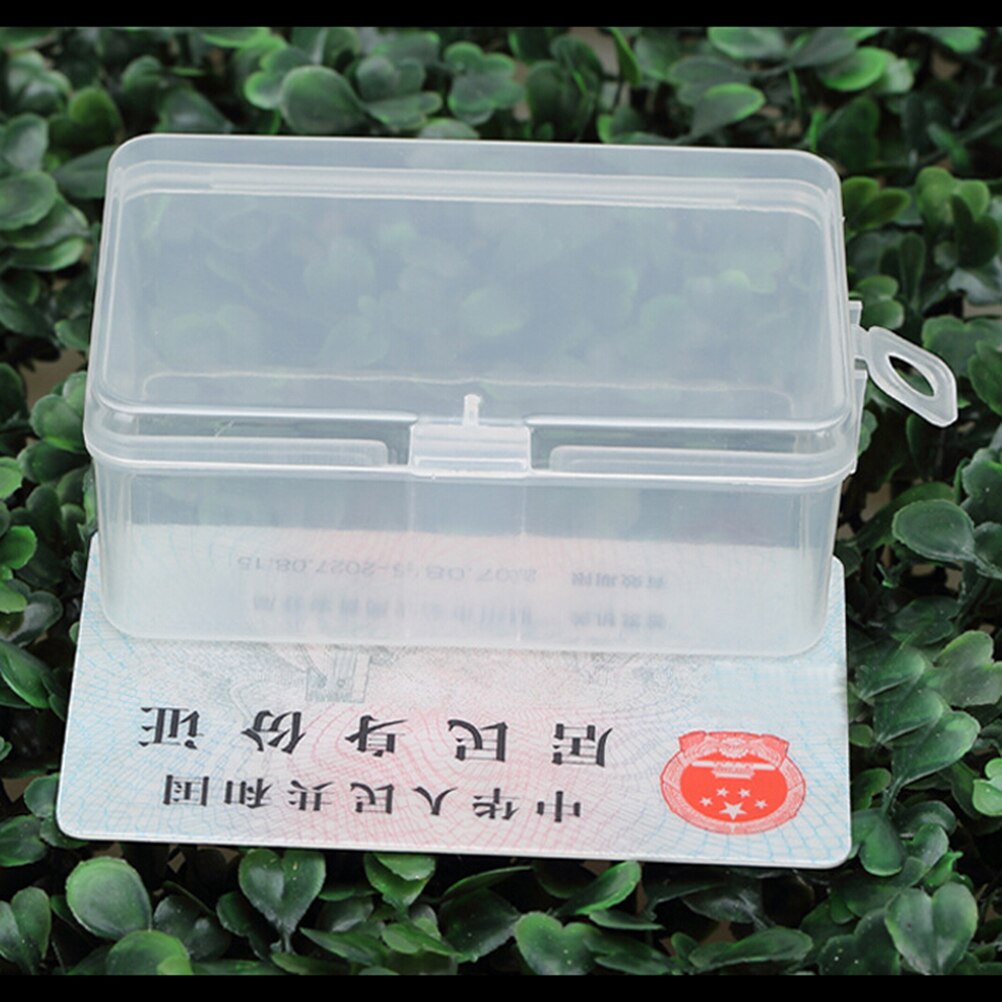 Home Storage R555 Rectangular Small Box Plastic Box Clear Plastic Transparent Packaging Box Packing Box With Cover Hook