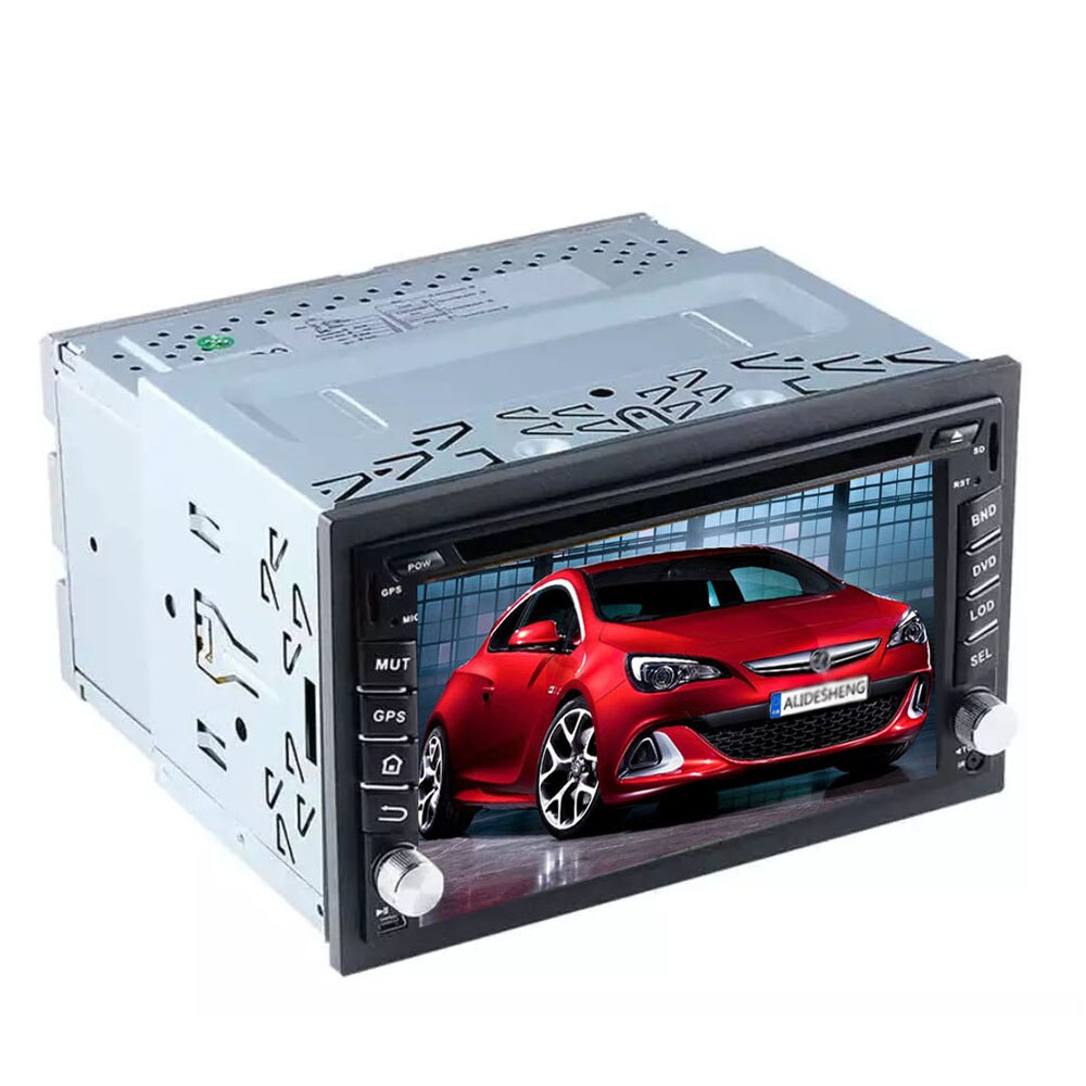 Marco de coche de hierro para Radio automática Universal, marco decorativo de doble marco Din, marco de 178x102mm