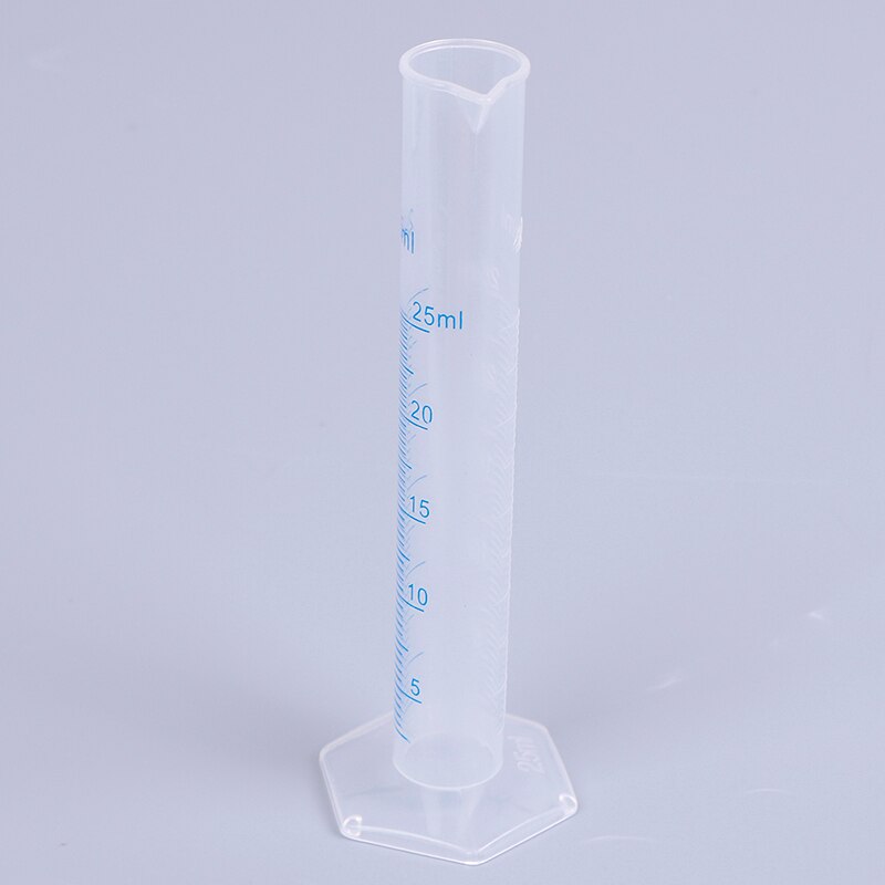 1Pcs 25ml PP Material Measuring Cylinder Blue Scale Acid And Alkali Resistant Measuring Cylinder Plastic Measuring Tube
