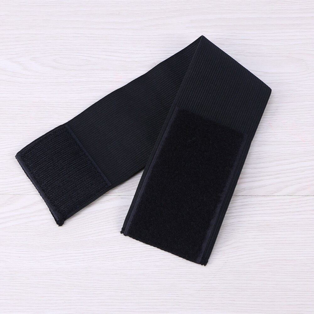 Football Soccer Captain Armband Adjustable Soccer Rugby Basketball Player Bands (Black)