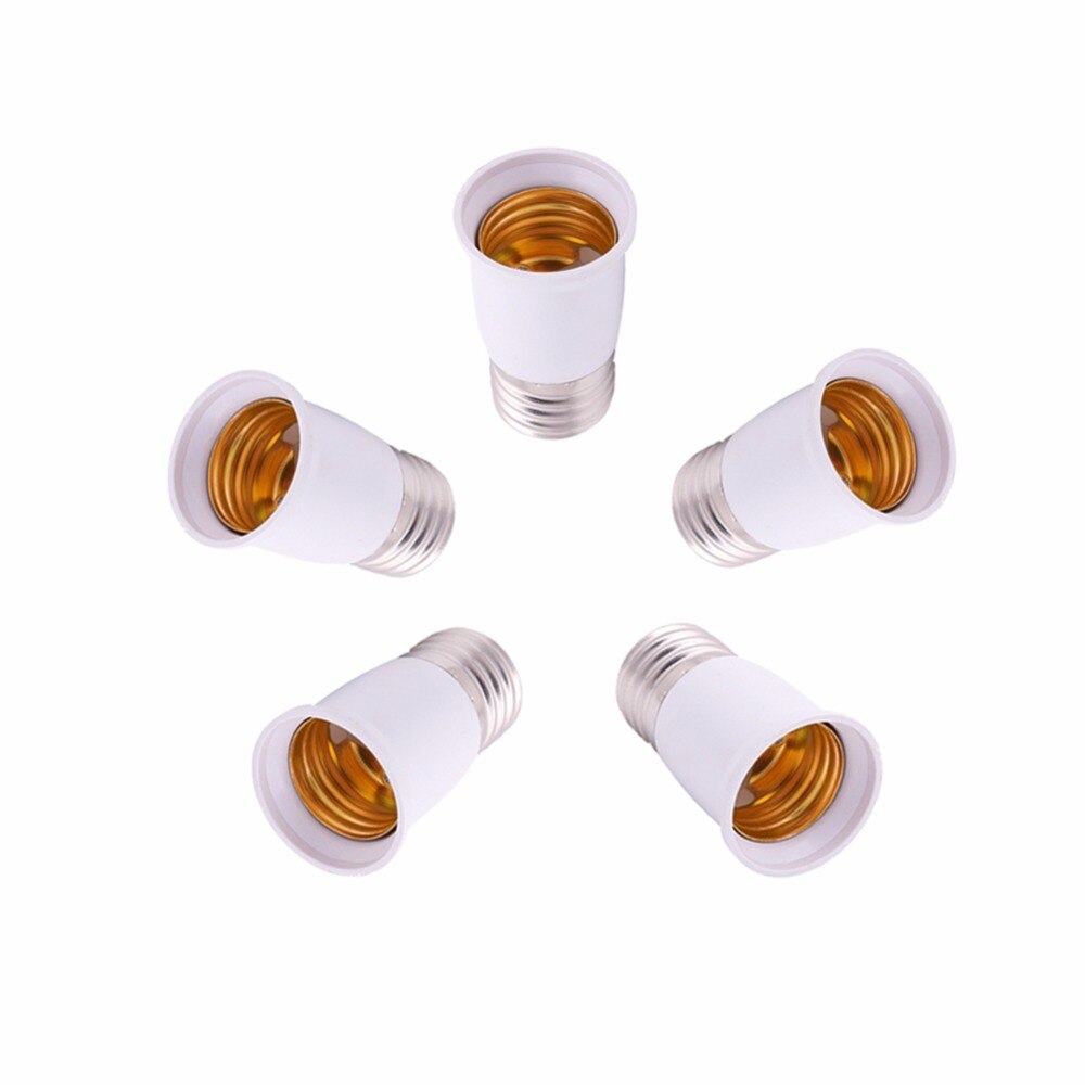 1/5/10 stuks 65mm e27 to e27- fitting verlengvoet lamp adapter converter houder