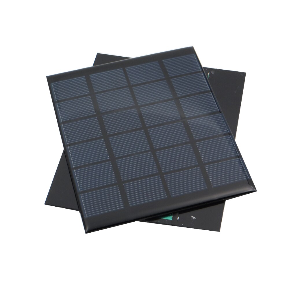 6v 333ma 2 watt 2w polypanel solcelle standard epoxy monokrystallinsk silicium gør-det-selv batteri strømopladningsmodul mini solcelle legetøj