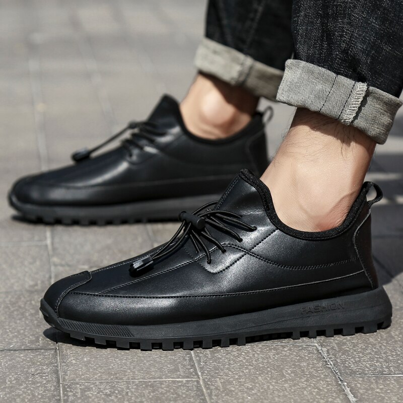 Heren casual werkschoenen antislip waterdicht oliebestendig gladde grond schoenen voor chef-kok meester dokter hotel restaurant