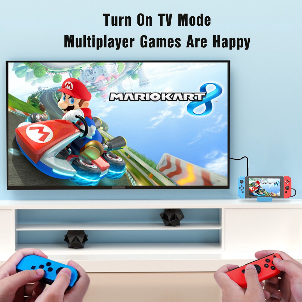 USB Hub for Nintendo Switch Dock USB C Hub Docking Station TV Dock 4K HDMI-compatible USB 3.0 Hub Video Converter USB Adapter