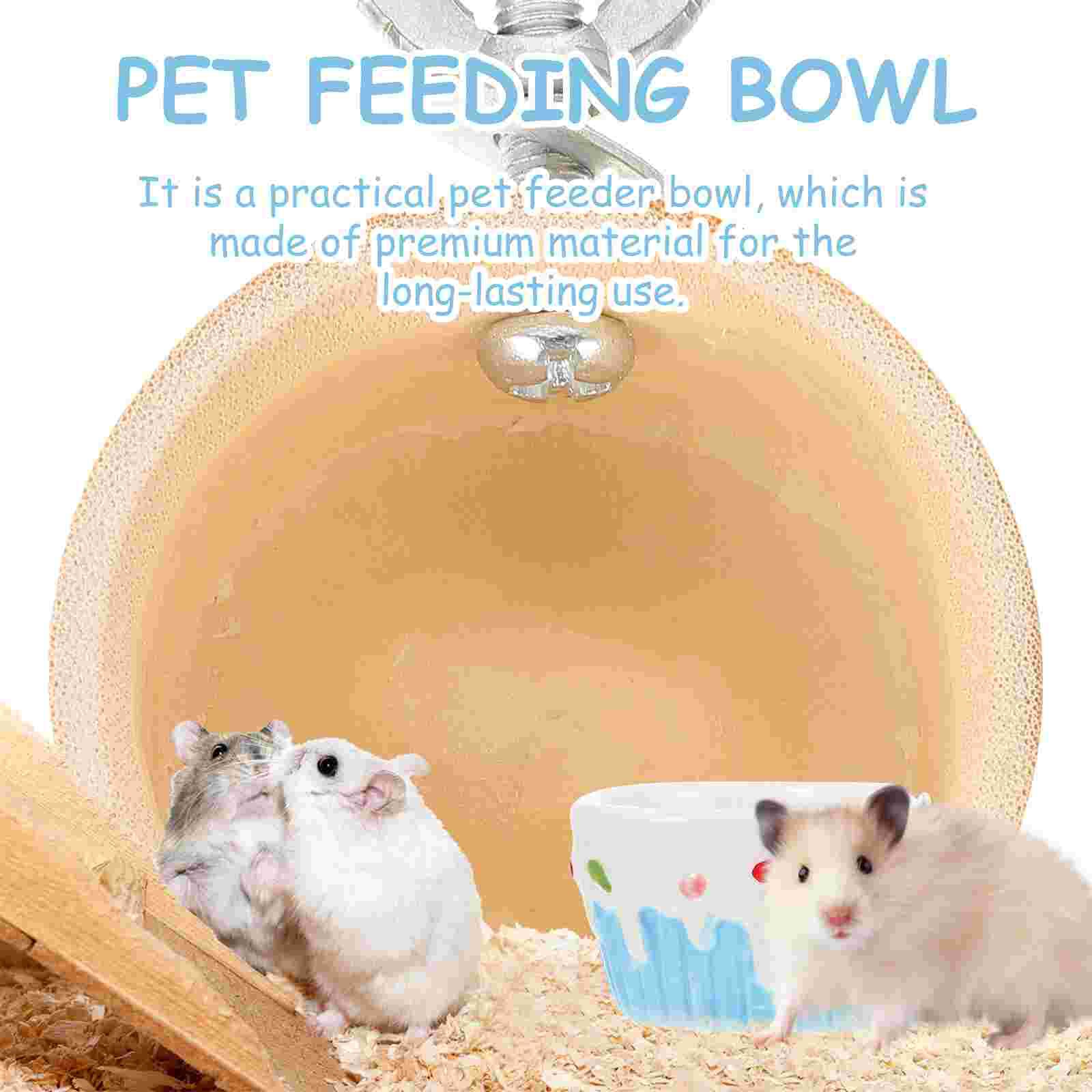 Hamster Voedsel Kom Keramische Hamster Feeder Hamster Voerbak Opknoping Huisdier Feeder Voor Hamster Eekhoorn Thuis