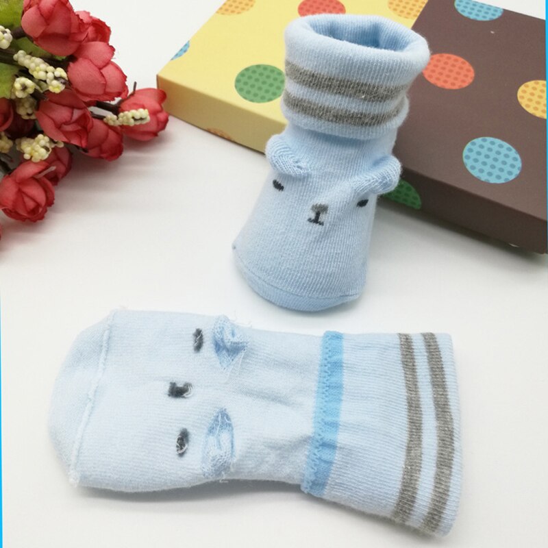 Cotton Cute Newborn Baby Socks Baby Girls Boys Anti-Slip Sock Warm Autumn Winter Infant Soft Socks Toddler Born Floor Sock