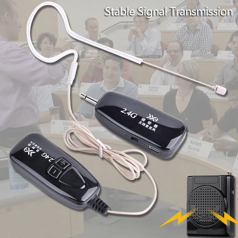 2.4G Wireless Microphone Ear Hook Clip Skin Color Microphones Invisiable MIC Transmitter Receiver for Voice Amplifier Speaker