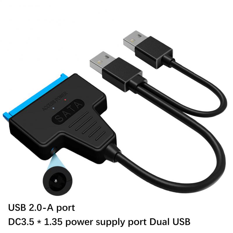 USB SATA 3 Cable SATA To USB 3.0 / USB 2.0 Cable Adapter Support 2.5 Inch/3.5 Inch External SSD HDD Hard Drive Sata III Dc Power: Gold