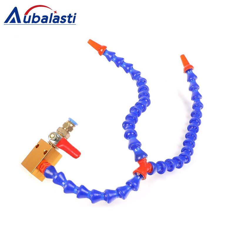 Cooling Sprayer Mist Coolant Lubrication Spray System for 8mm Air Pipe CNC Lathe Milling Drill Engraving Machine Tool: Water  (double)