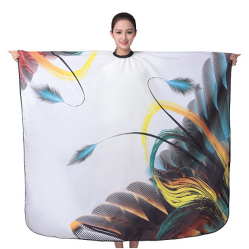 Modern Hairdressing Cape Soft Texture Material Hair Apron Vertical Fabric Hair Cutting Salon Gown Waterproof Cloth Cover: Default Title