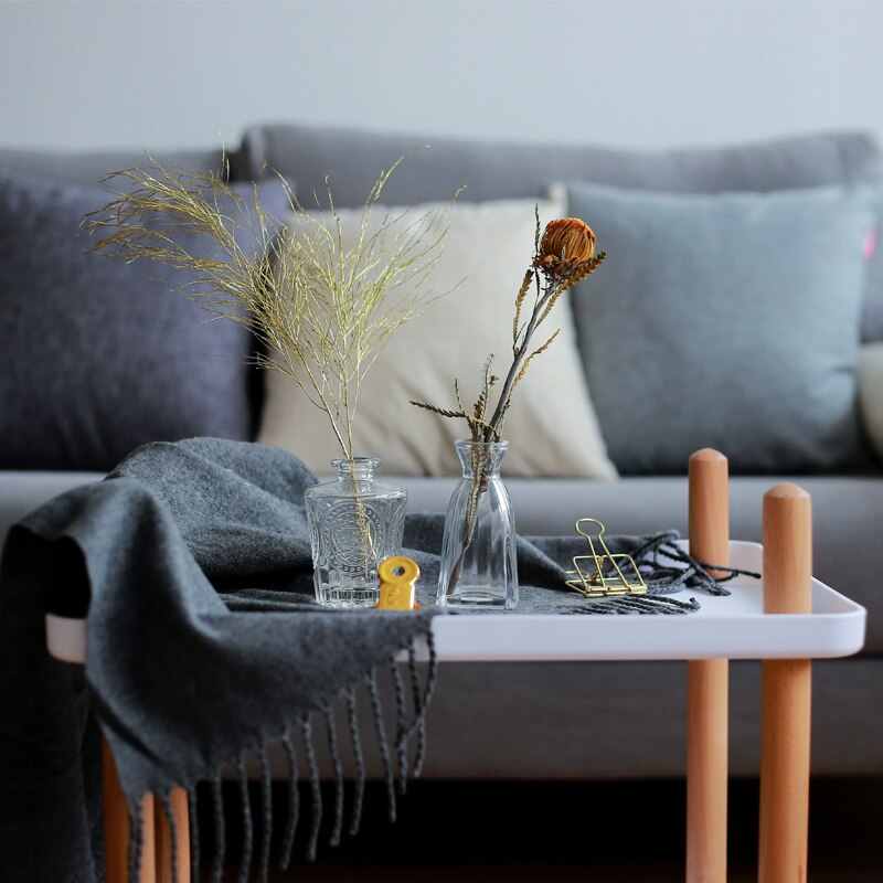 Diffuseur de roseaux en verre de Style nordique, bouteilles de parfum Chic, Vase de fleurs sculptées, ornement de bureau, décoration de maison en verre