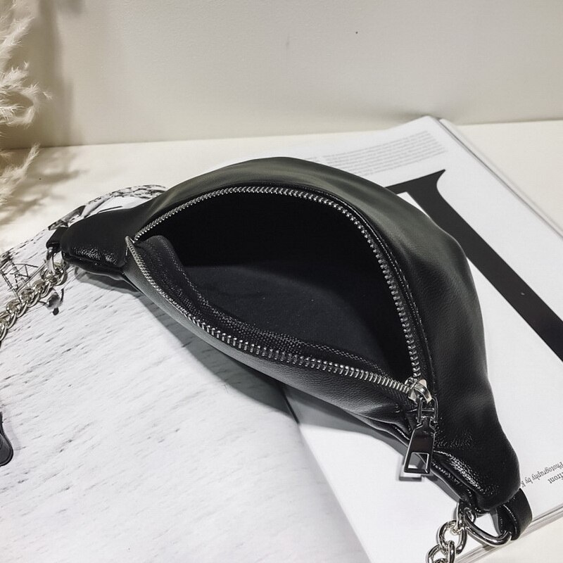 DIINOVIVO marka moda łańcuch piterek PU skóra kobiety talia torba na co dzień wodoodporna kradzież zakupy saszetka na pas klatkę piersiową WHDV0533