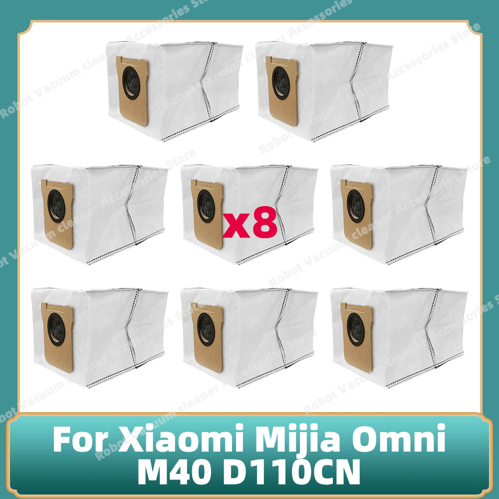 Compatible For Xiaomi Mijia Omni M40 D110CN Accessories Cutting Roller Main Side Brush Hepa Filter Mop Cloth Dust Bag Parts