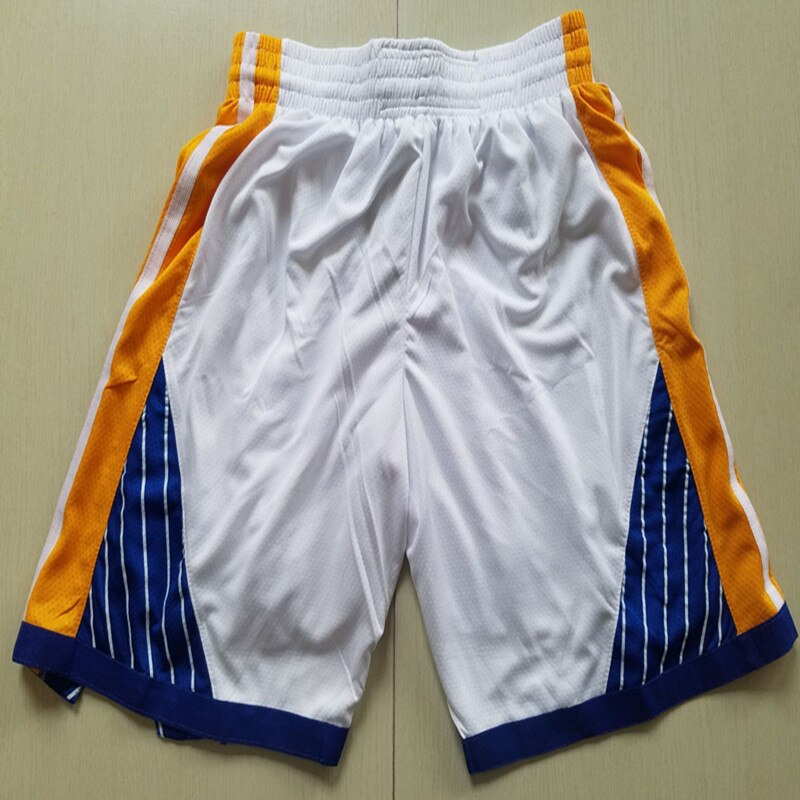 Men's America Basketball Golden State Movement Basket Shorts The embroidery S-XXL: White / XXL