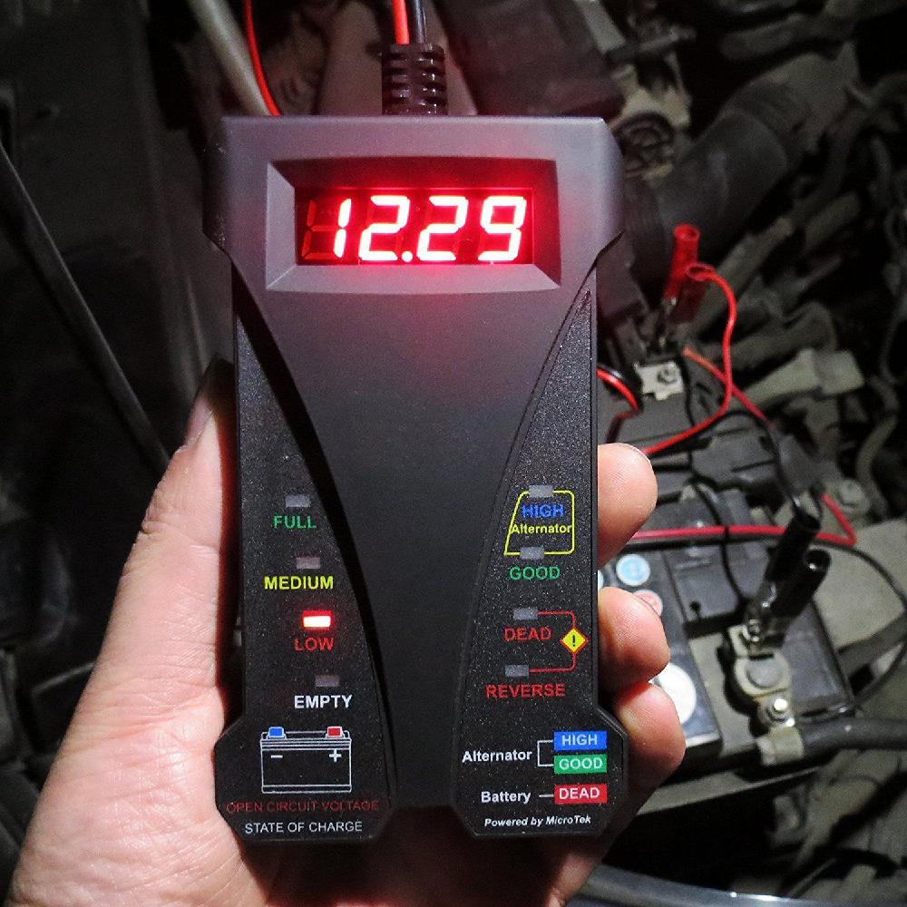 12V LCD Display Digital Battery Tester Voltmeter And Charging System Analyzer