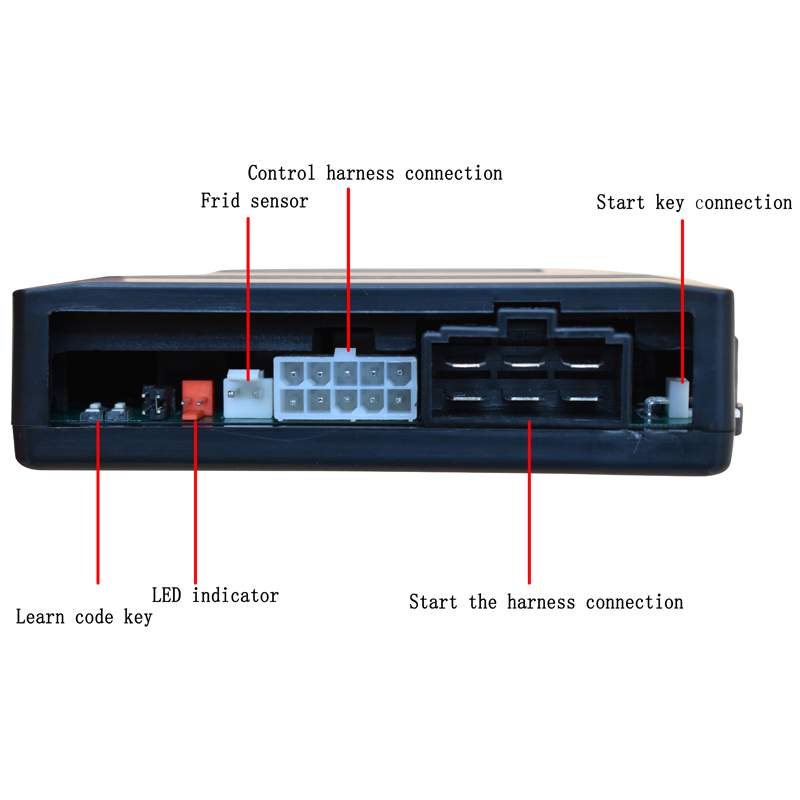 On board remote control entry system, RFID one key start, audible and visual reminder, remote control to open the trunk