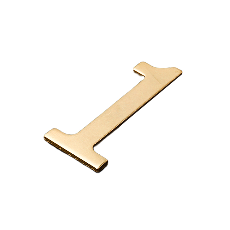 Gylden metal dørnummer selvklæbende 7*4cm husnummer lejlighed dørnummer til udendørs hotel hjem postkasse etiket: Beige