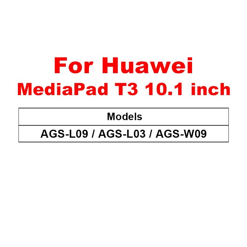 Verre trempé pour Huawei T5 10 verre tablette protection d'écran pour Mediapad M5 lite Pro M6 10.8 8.4 M3 Lite 10.1 8 T3 Film: Huawei T3 10.1