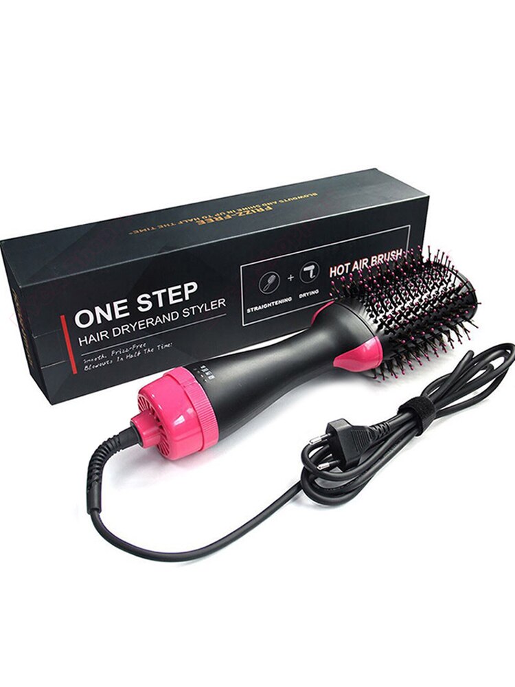 3 in 1 Multifunktionale Haar Trockner & Volumizer Rotierenden Haar Pinsel Rolle Drehen Styler Kamm Styling Richt Eisstockschießen Eisen