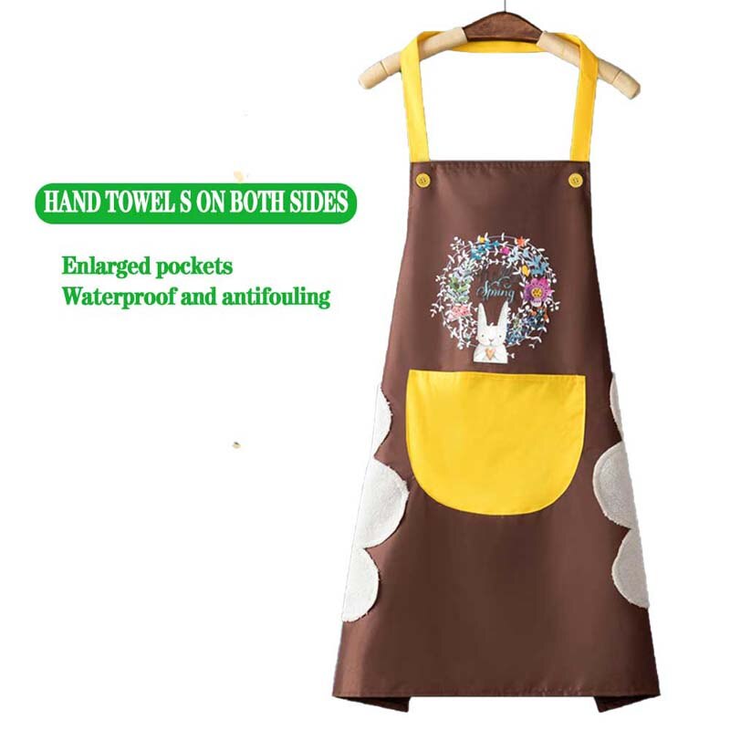 Delantales de Cocina para Hombre y Mujer, Mandil Impermeable a Prueba de Aceite y Agua, Accesorios Domésticos para Hornear: 08-68x72cm