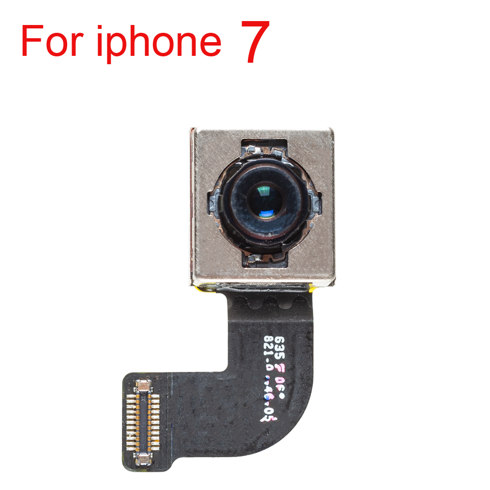 1 pces voltar câmera traseira com flash módulo sensor cabo flexível para iphone 5 5S 5c se 6s 7 8 plus câmera traseira com testado bem: For iphone 7