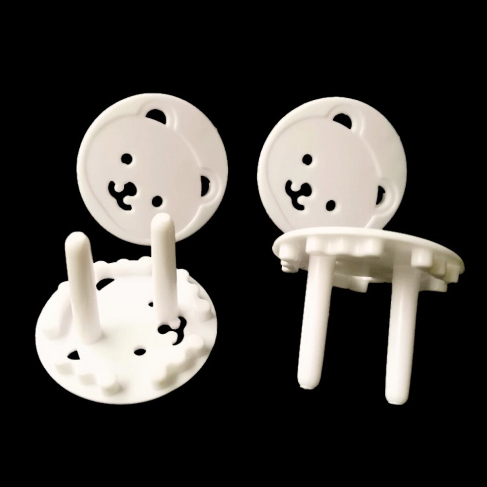 10 stuks Schattige Beer Stopcontact Stopcontact Baby Kids Kind Veiligheid Guard Bescherming Anti Elektrische Shock Stekkers Protector Rota