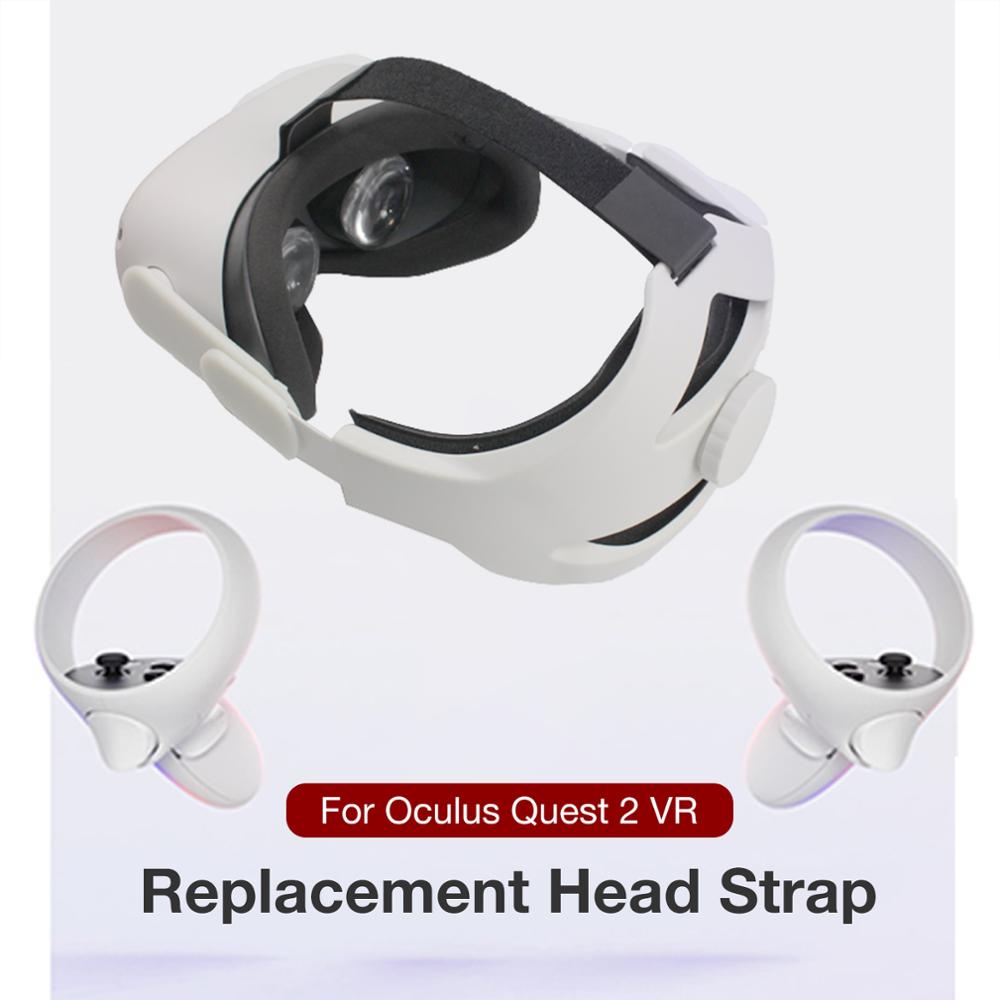 Verstelbare Hoofdband Strap Voor Oculus Quest 2 Vr Headset Comfortabele Vaststelling Hoofd Strap Antislip Vr Helm Riem Vr accessoires