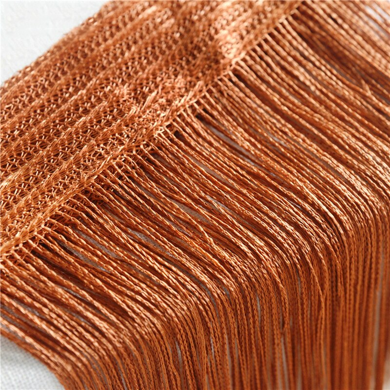 1x2M String Curtain Panels Home Glitter Window Curtains Thread Curtain Tassel Bead Curtain Door Sheer Panel Curtains Bedroom: 10