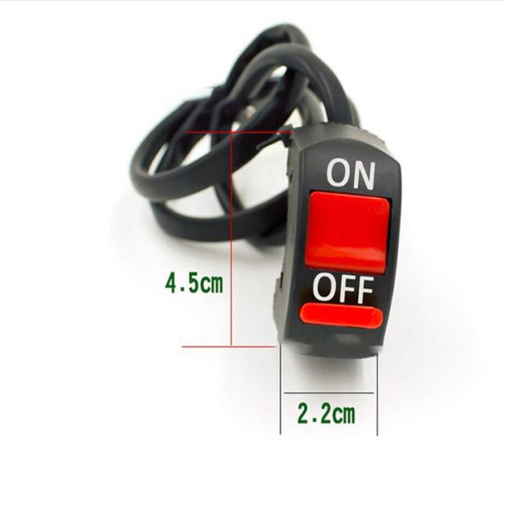 1 Piece Motorcycle Switches Bullet Connector Handlebar Switches ON/OFF Button Connector Push Button Switch Motorbike Accessories