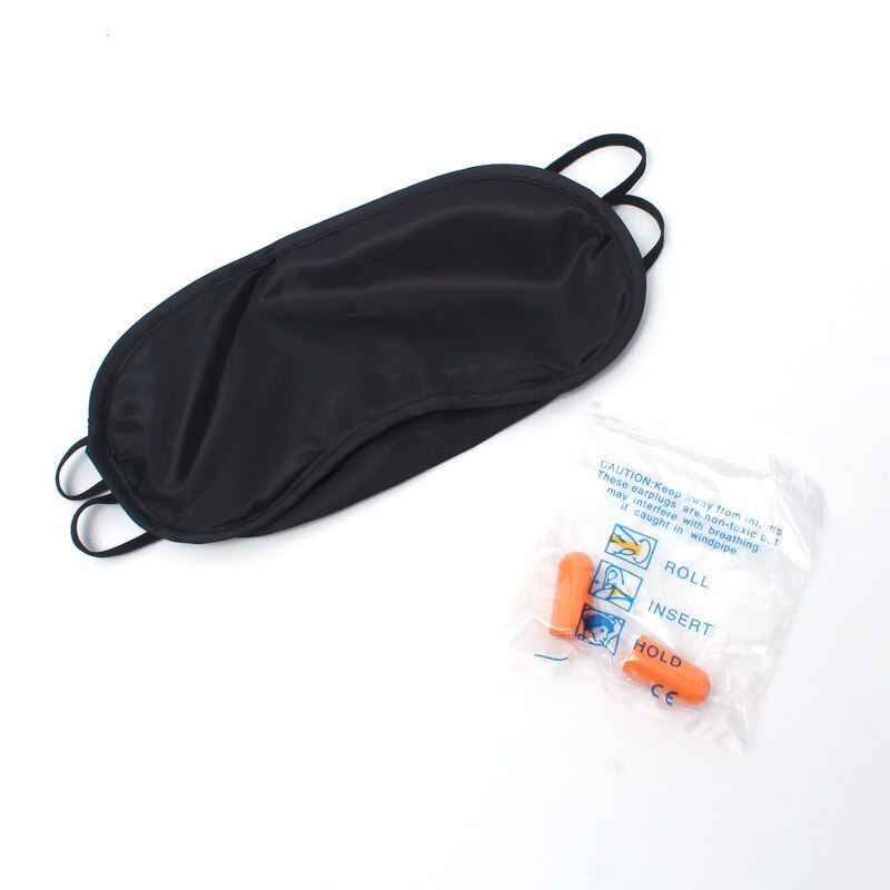 3 stücke draussen Reise PVC beflockung aufblasbare U-kissen Auto reise schalldichte ohrstöpsel schattierung Auge maske