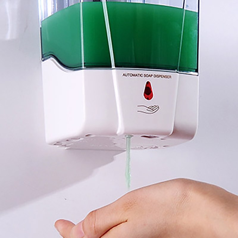 Automatic Sensor Soap Dispenser Wall Mounted Soap Dispenser Hand Sanitizer Box Household Kitchen Bathroom Liquid Soap Dispenser
