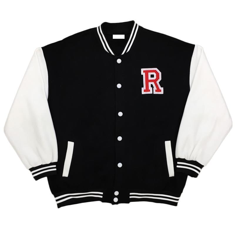 Lente Herfst Jas Amerikaanse Baseball Bomber Jacket Losse Letter R Vrouwen Koppels Tops Harajuku Plus Size Vrouwelijke Jas Streetwear