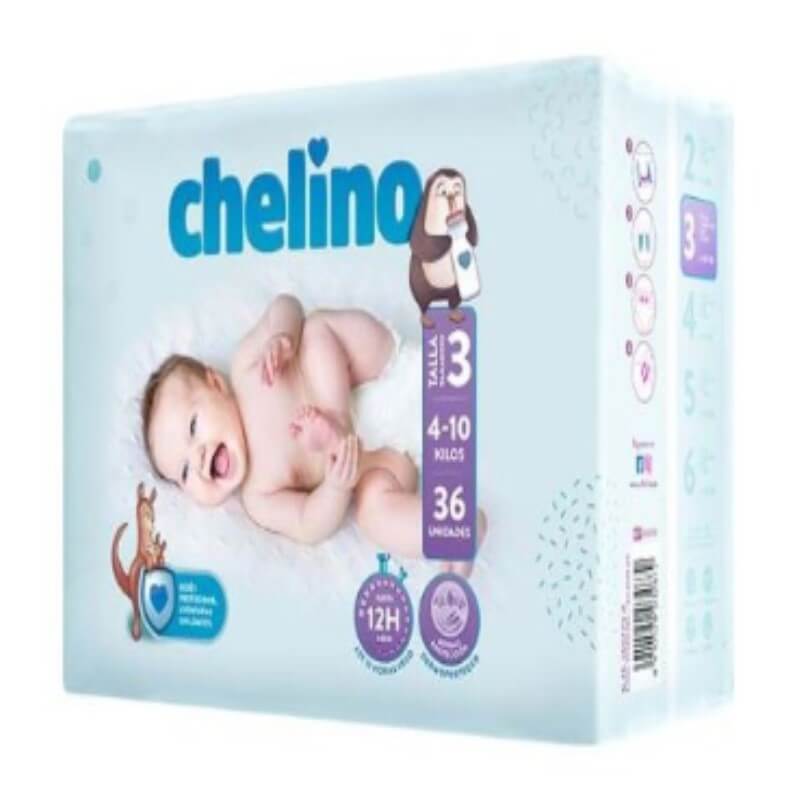 CHELINO WINDEL Art größe 3 4-10 KG 36 Stck