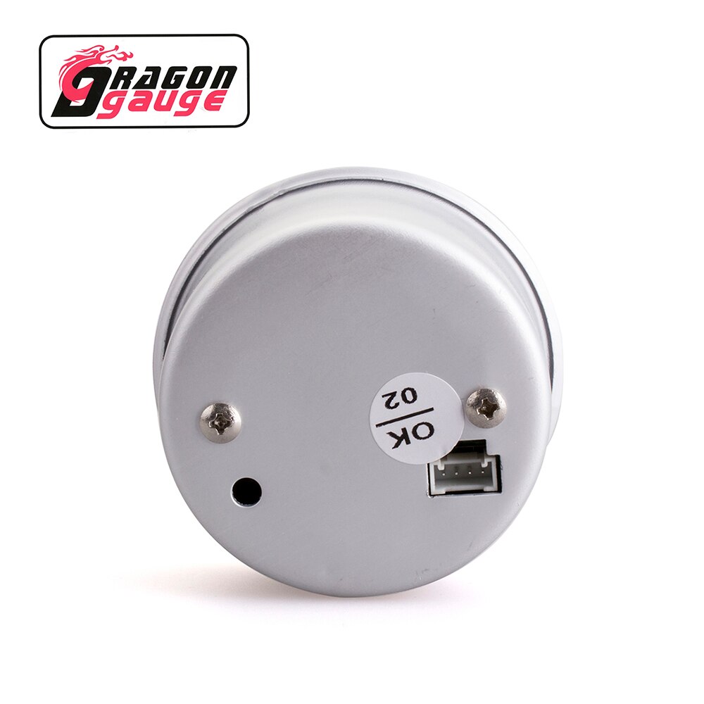 「 Dragon 」 60Mm Water Temperatuurmeter ℃/℉ Digitale Pointer Dual Display Met Water Temperatuur Sensor En beugel Fit Voor 12V Auto