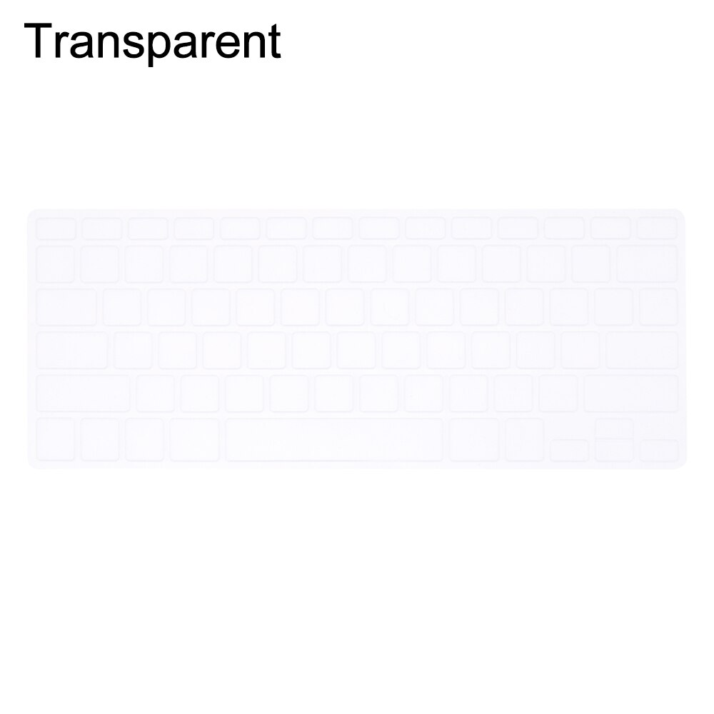 Silikonowa obudowa klawiatury miękki ochraniacz cukierkowe kolory dla Apple Macbook Pro Air 13 "15" 17 "akcesoria do laptopa: transparent