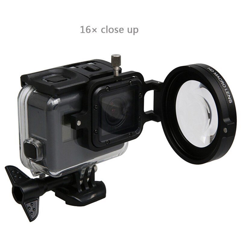 Tauchen Objektiv Filter Unterwasser Objektiv Filter verrotten Filter 16X nah dran hoch objektiv 16 Mal Makro Objektiv für GoPro Held 7 6 5 Aktion Kamera