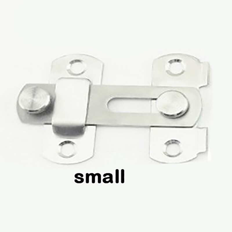 Guard Latch Bolt Sliding Door Lock Handle Stainless Steel Door Latches Home Safety Buckle Door Lock Accessories: small