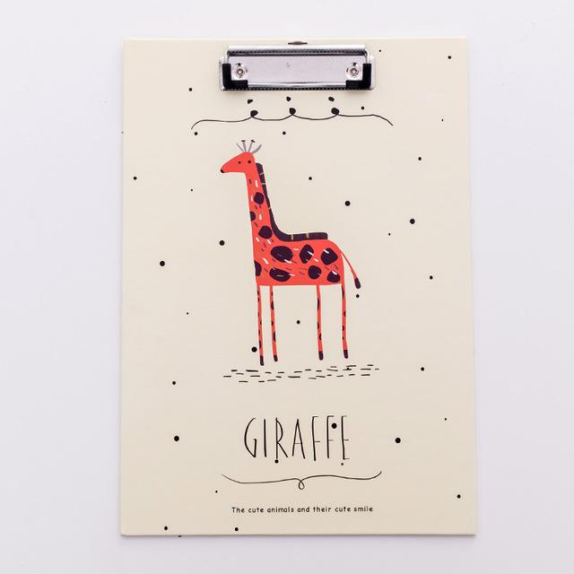 Office clipboard vertical leather writing pad School wooden Office Cute Student Supply Kids A4 Folder