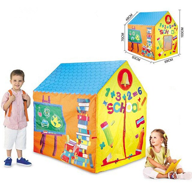 Spil hus play telt brandbil politibus sammenfoldelig pop up legetøj legerum klud børns legetøj telt model: Jeg