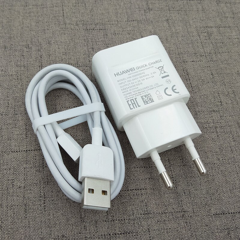 Huawei 9V 2A Usb Charger Qc 2.0 Quick Fast Charge Adapter Micro Usb Kabel Voor Mate 7 8 S 10 Lite Nova 3i P8 P10 Lite Honor 8x: EU add Cable
