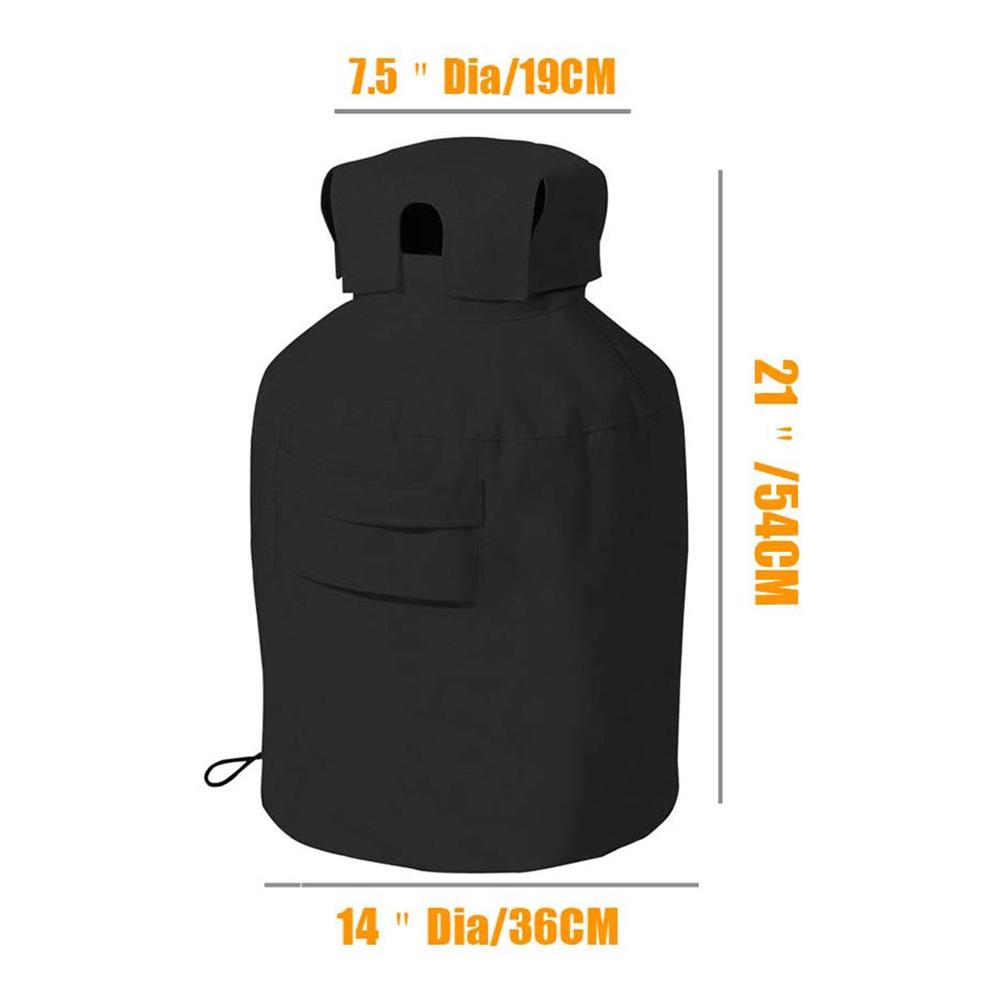 Propaan Tank Cover Zware Weerbestendig Gas Kan Cover Voor Buiten Zwart
