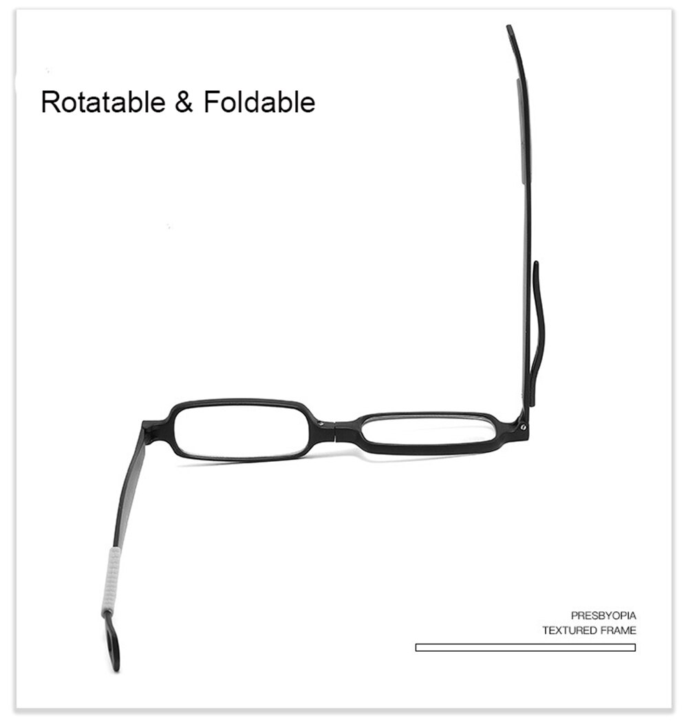 Ienjoy lesebriller tr briller for menn kvinner briller herre lesebriller sammenleggbare med etui  +1.0 +1.5 +2.0 +2.5 +3.0