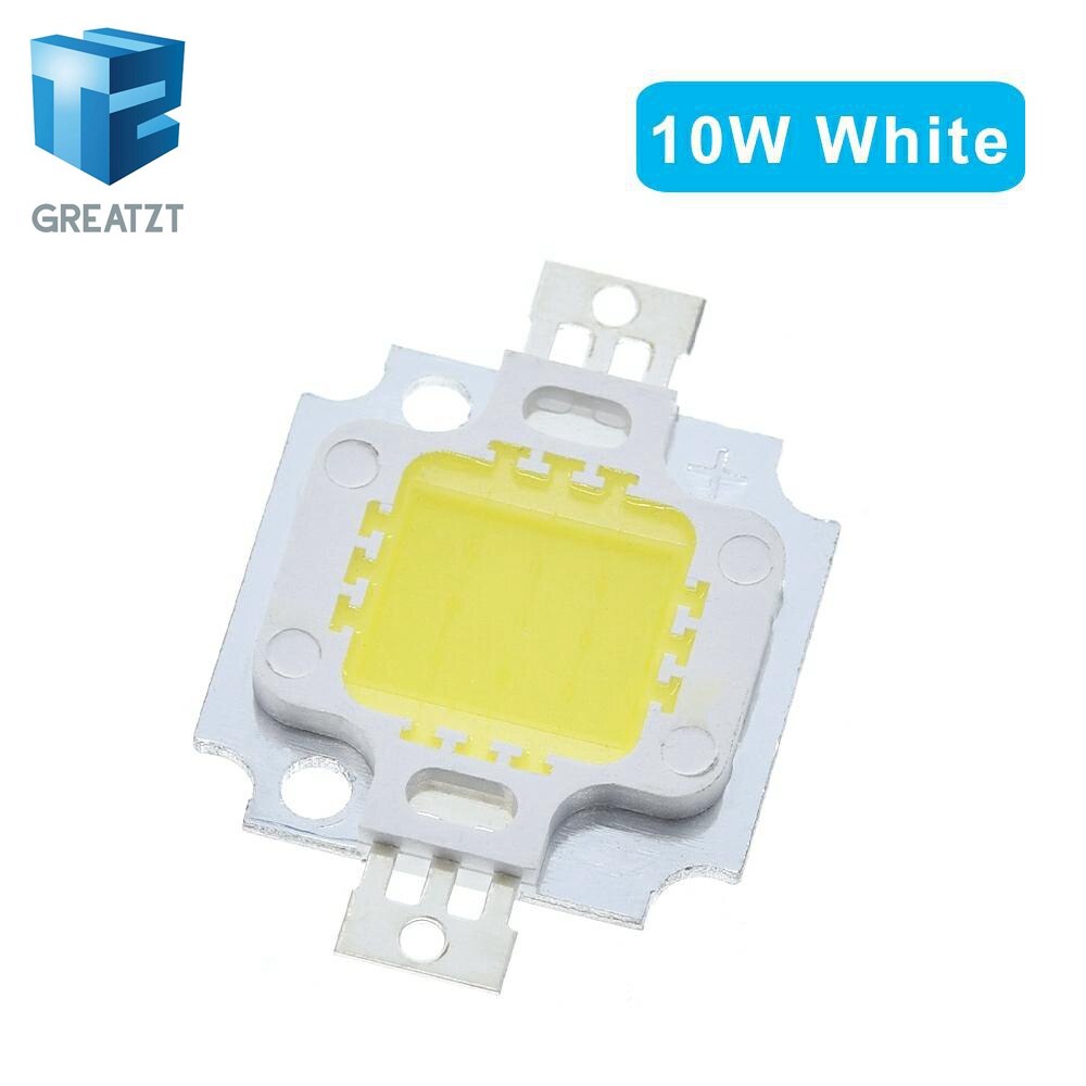 10 pçs/lote 10W LED Chip Bulb 10w conduziu a Lâmpada de Luz 900lm Branco/warm white High Power 20 * 48mli Chip para lâmpada de inundação