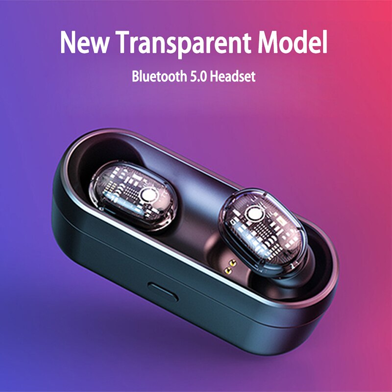 5.0 bluetooth draadloze oordopjes met aanraakbediening, waterdichte stereo muziek bluetooth hoofdtelefoon headset voor telefoon oordopjes