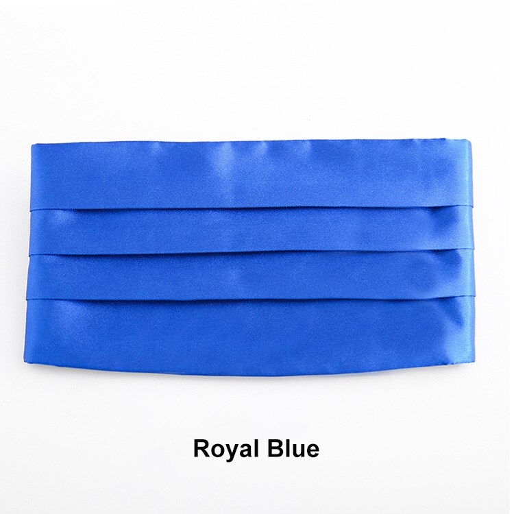 Herren Klassische Kummerbund Satin Elastische Bauchband Smoking Kummerbund Für Formale Hochzeit Prom Dinner-Party Taille Band: royal blue