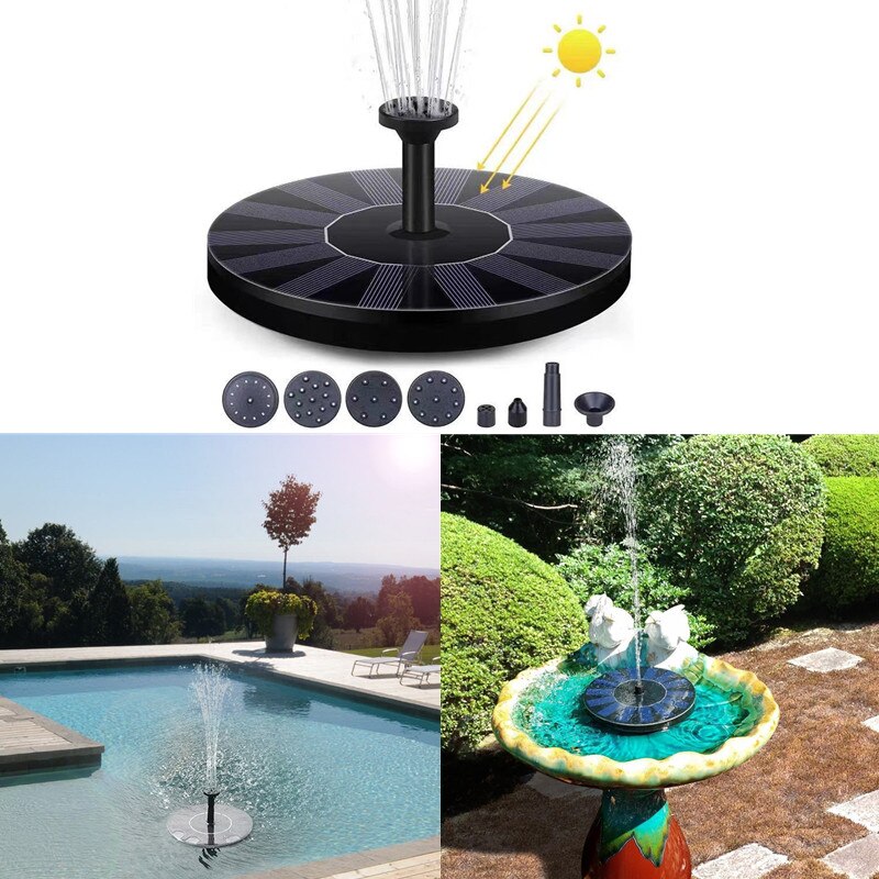 Solar Power Water Fountain Pump Solar Fontein Bird Fountain Water Floating Fountain Pond Garden Patio Decor Lawn Decoration