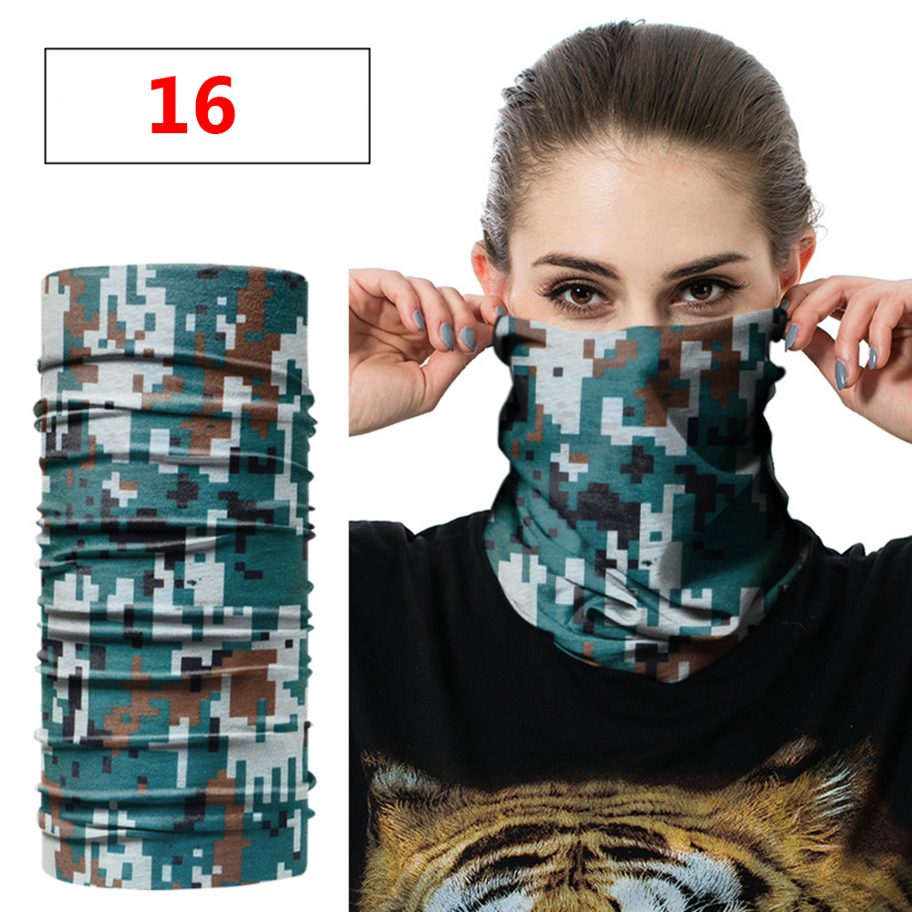 Unisex Tulband Magische Sjaal Outdoor Sport Fiets Riding Hoofdband Hoofddeksels Bike Cycling Bivakmuts Hals Cover Bandana Gezichtsmasker: 16