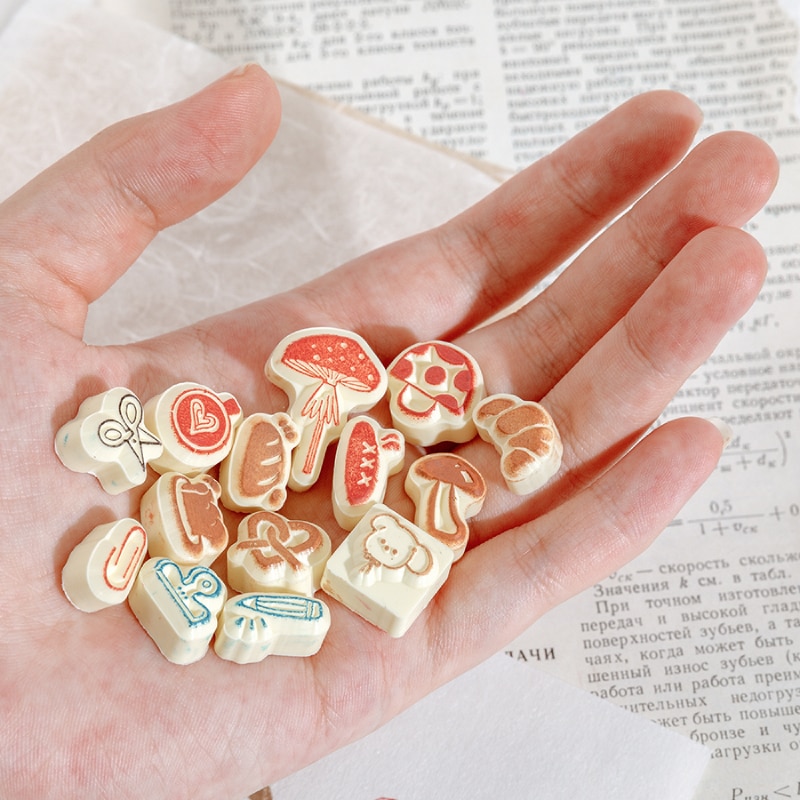 Vintage Mushroom Aniaml Stamp Bullet Journal Rubber Stamps for Scrapbooking Cards Decoration Embossing Craft standard stamp