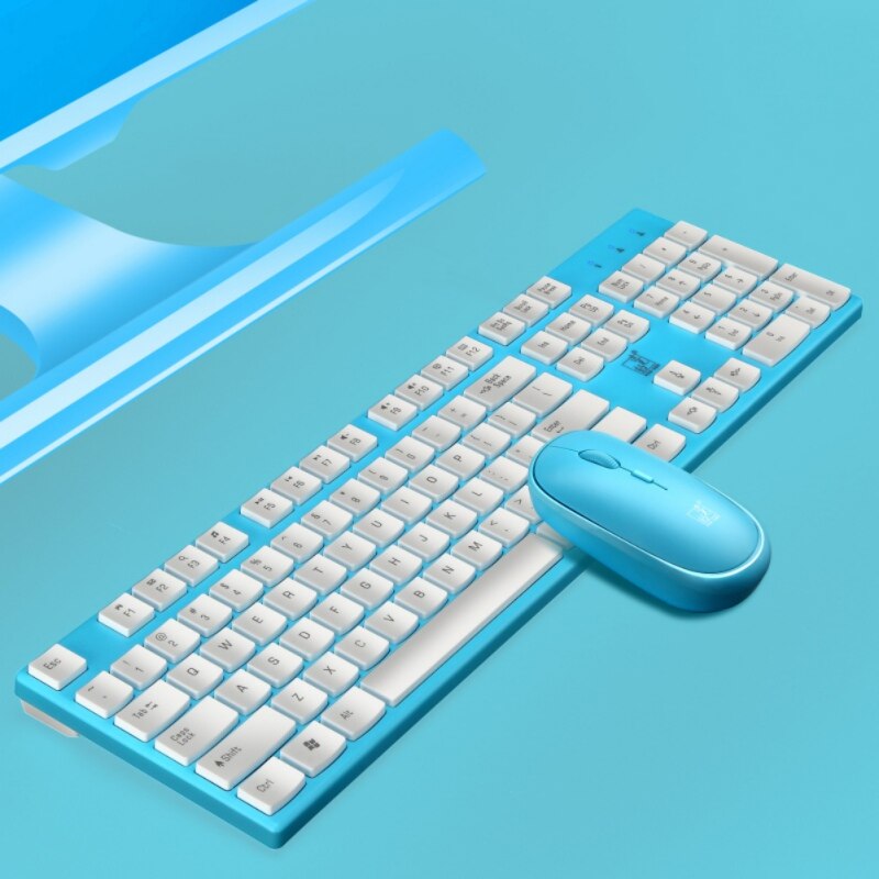 2.4G Wireless Keyboard And Mouse Combination, Waterproof, Compatible With Window XP, Vista, Win7, Win8, Win10