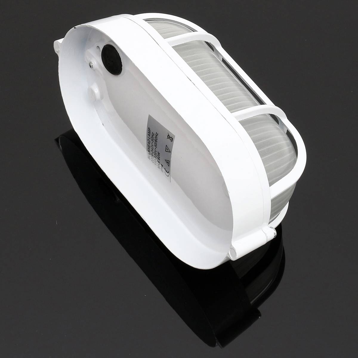 Oval Round Explosion Proof Light Vapor-proof Sauna Steam Room Light Lampshade Metal Guard Explosion-proof Light Lamp Bulb